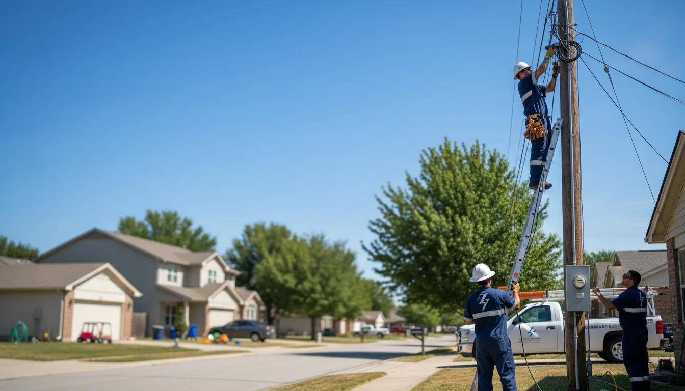 Residential electrician providing installation services in Dickens, NE
